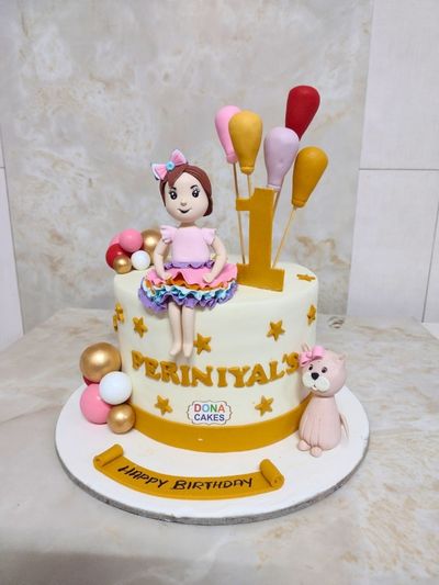 Little Doll Theme Cake 